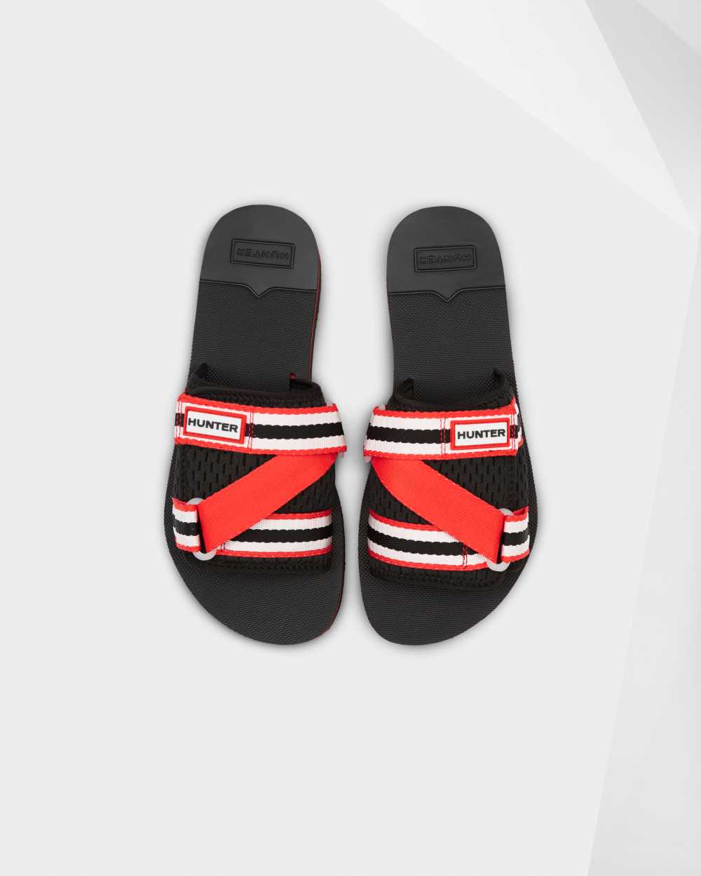 Hunter Original Flatform Beach Women's Slides NZ-12410J Red/Black